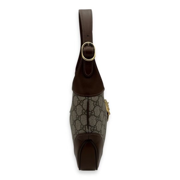 Jackie 1961 Shoulder Bag Brown in Monogram Coated Canvas, Gold hardware - Image 3