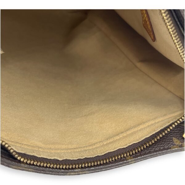 Looping GM Brown Shoulder Bag in Monogram Coated Canvas, Gold hardware - Image 7