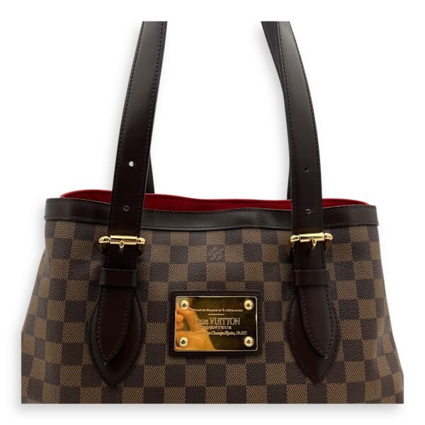 Hampstead Shoulder Bag Damier Ebene in Coated Canvas, Gold hardware - Image 8