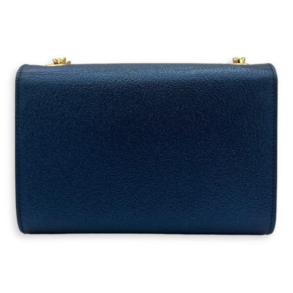 Kate Mini Blue Crossbody Bag in Calfskin, Gold hardware - Image 2