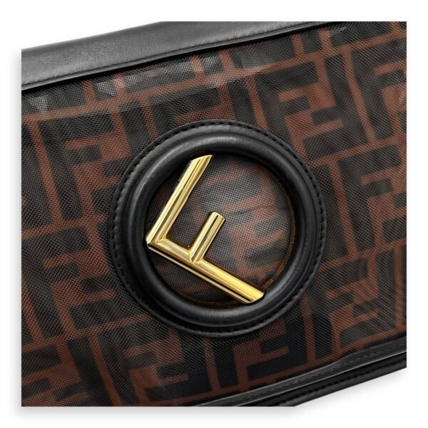 Kan I Shoulder Bag Brown in Mesh, Gold hardware - Image 9