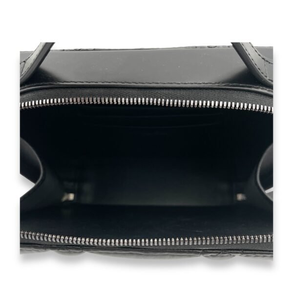 Caro Box  Crossbody Bag Black in Lambskin, Silver - Image 11