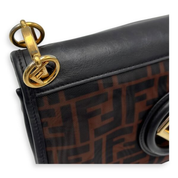 Kan I Shoulder Bag Brown in Mesh, Gold hardware - Image 7