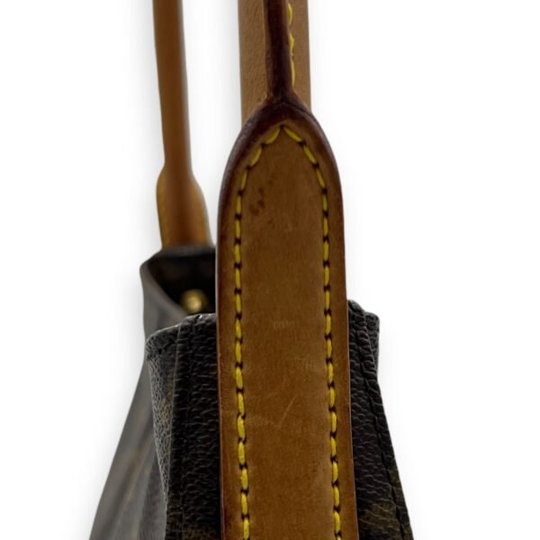 Looping GM Brown Shoulder Bag in Monogram Coated Canvas, Gold hardware - Image 8