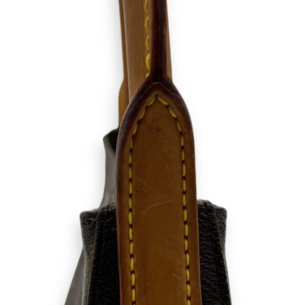 Looping GM Brown Shoulder Bag in Monogram Coated Canvas, Gold hardware - Image 10