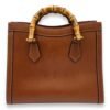 Diana Top Handle Bag Brown in Calfskin, Gold hardware - Image 2