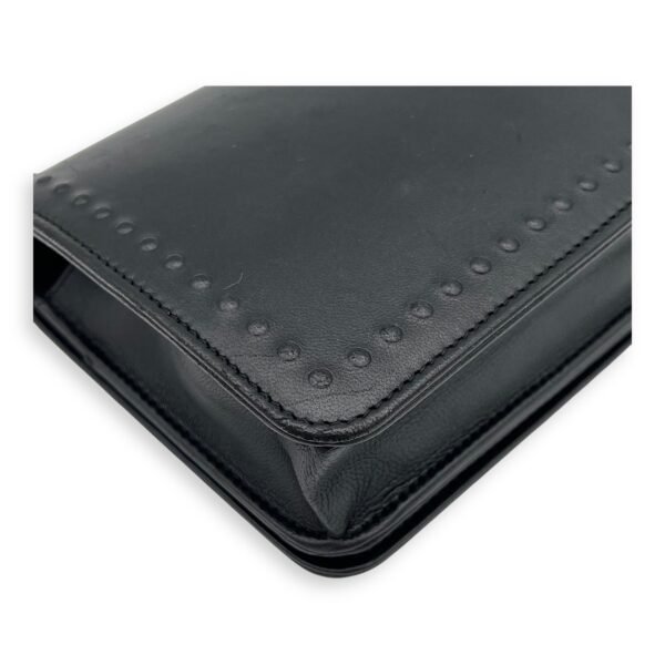 CC Black Wallet On Chain in Lambskin, Silver hardware - Image 12