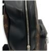 Macassar Josh Brown Backpack in Monogram Coated Canvas, Silver hardware - Image 11