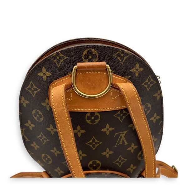Ellipse Backpack Brown in Monogram Coated Canvas, Gold hardware - Image 7