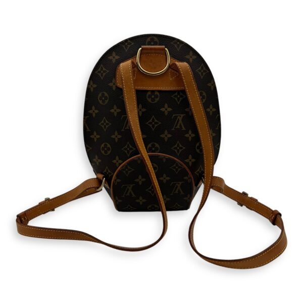 Ellipse Backpack Brown in Monogram Coated Canvas, Gold hardware - Image 2