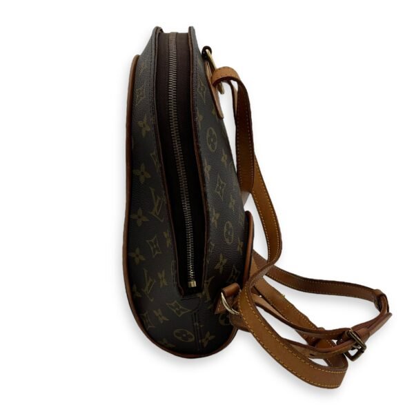 Ellipse Backpack Brown in Monogram Coated Canvas, Gold hardware - Image 4