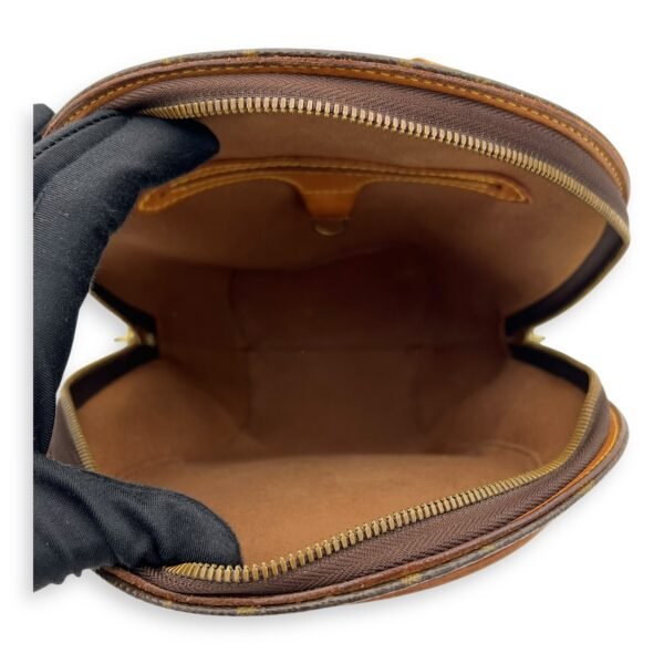 Ellipse Backpack Brown in Monogram Coated Canvas, Gold hardware - Image 6