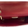 Classic Red Shoulder Bag in Python Leather, Gold hardware - Image 6