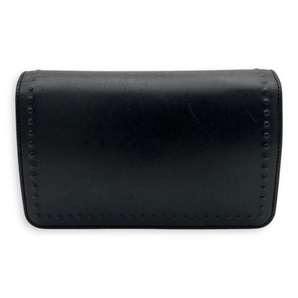 CC Black Wallet On Chain in Lambskin, Silver hardware - Image 2