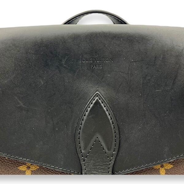 Macassar Backpack Brown in Monogram Coated Canvas, Silver hardware - Image 7