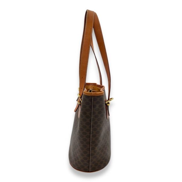 Macadam Tote Bag Brown in Coated Canvas, Gold hardware - Image 4