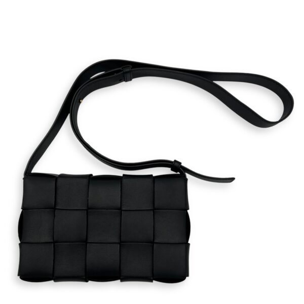 Cassette Black Crossbody Bag in Lambskin - Image 3