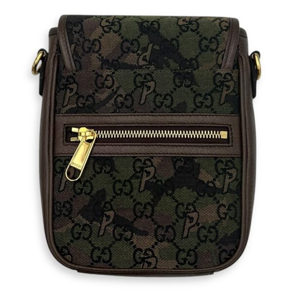 Gucci x Palace Brown Crossbody Bag in Canvas, Gold hardware - Image 2