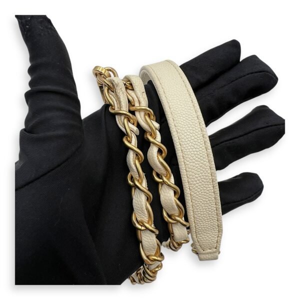 Coco Medium Top handle bag in Caviar leather, Gold Hardware - Image 9