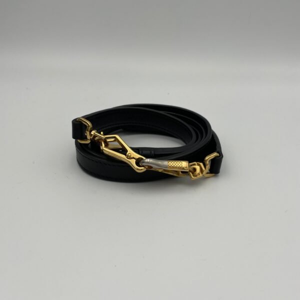 Esplanade Black Top Handle Bag in Saffiano Leather, Gold hardware - Image 13