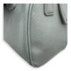 Bowler Blue Top Handle Bag in Saffiano Leather, Gold hardware - Image 12