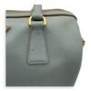 Bowler Blue Top Handle Bag in Saffiano Leather, Gold hardware - Image 13