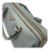 Bowler Blue Top Handle Bag in Saffiano Leather, Gold hardware - Image 16
