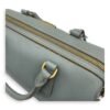 Bowler Blue Top Handle Bag in Saffiano Leather, Gold hardware - Image 17