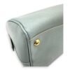Bowler Blue Top Handle Bag in Saffiano Leather, Gold hardware - Image 18