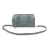 Bowler Blue Top Handle Bag in Saffiano Leather, Gold hardware - Image 22