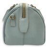 Bowler Blue Top Handle Bag in Saffiano Leather, Gold hardware - Image 3