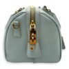 Bowler Blue Top Handle Bag in Saffiano Leather, Gold hardware - Image 4