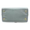 Bowler Blue Top Handle Bag in Saffiano Leather, Gold hardware - Image 5