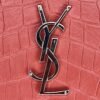 Kate Pink Wallet on Chain in Crocodile Embossed Calfskin, Gold hardware - Image 8