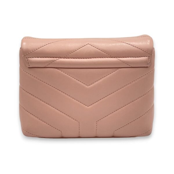 Loulou Toy Pink Crossbody Bag in Calfskin, Silver hardware - Image 2