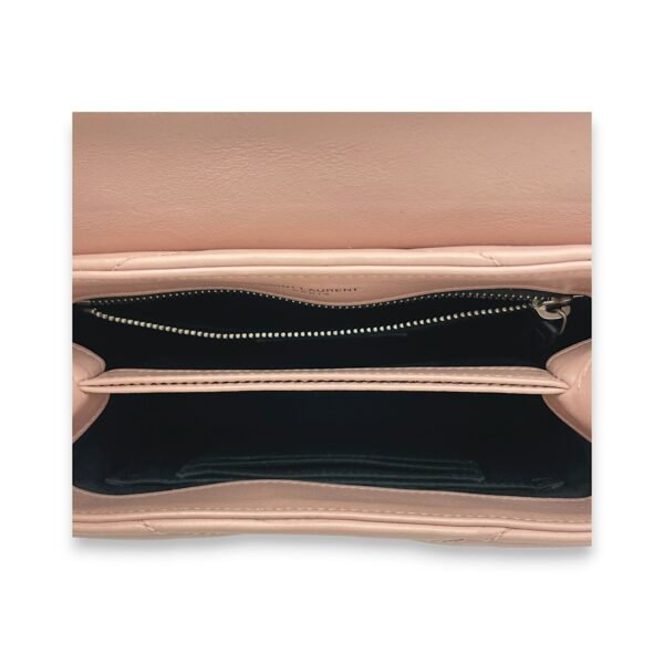 Loulou Toy Pink Crossbody Bag in Calfskin, Silver hardware - Image 11