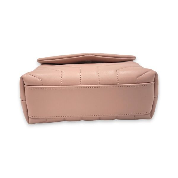 Loulou Toy Pink Crossbody Bag in Calfskin, Silver hardware - Image 5