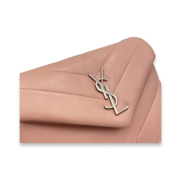 Loulou Toy Pink Crossbody Bag in Calfskin, Silver hardware - Image 6
