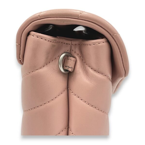 Loulou Toy Pink Crossbody Bag in Calfskin, Silver hardware - Image 8