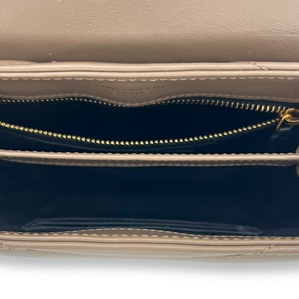 Loulou Toy Brown Crossbody Bag in Calfskin, Gold hardware - Image 7