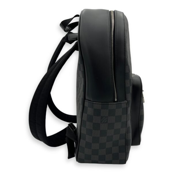 Josh Damier Graphite Backpack in Coated Canvas, Silver hardware - Image 3
