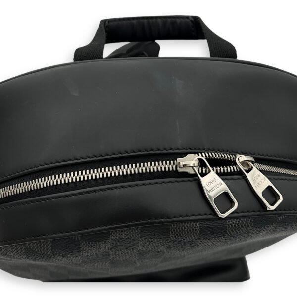 Josh Damier Graphite Backpack in Coated Canvas, Silver hardware - Image 8