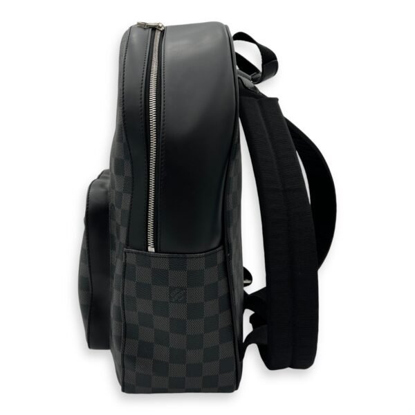 Josh Damier Graphite Backpack in Coated Canvas, Silver hardware - Image 4