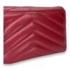 Cassandre Red Wallet in Lambskin, Gold hardware - Image 9
