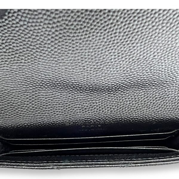 Cassandre Wallet Black in Caviar Leather, Gold hardware - Image 6
