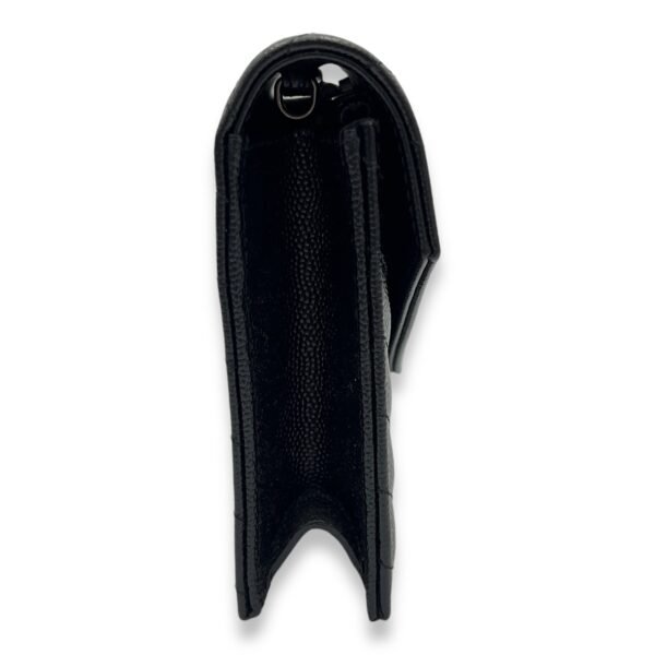 Cassandre Wallet On Chain Black in Calfskin, Silver hardware - Image 3