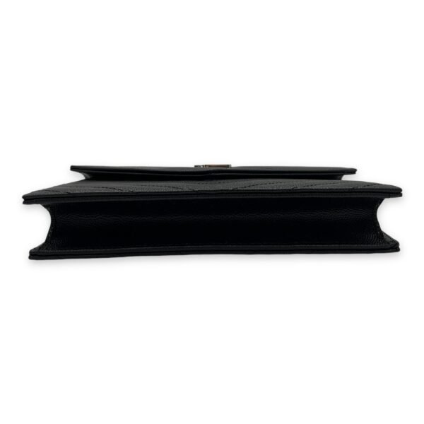 Cassandre Wallet On Chain Black in Calfskin, Silver hardware - Image 5