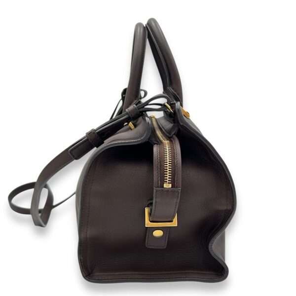 Chyc Top Handle Bag Brown in Calfskin, Gold hardware - Image 4