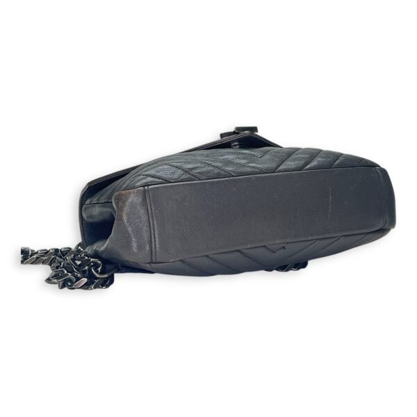 College Medium Grey Shoulder Bag in Calfskin, Silver hardware - Image 5