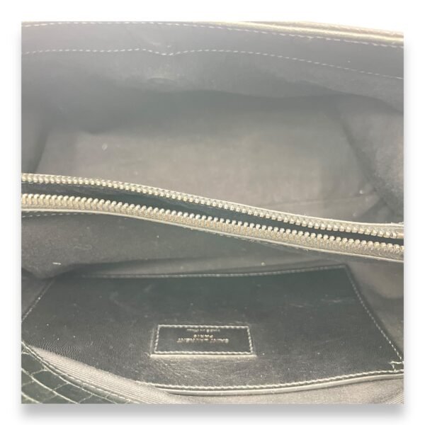 Hollywood Shoulder Bag Black in Calfskin, Silver hardware - Image 11